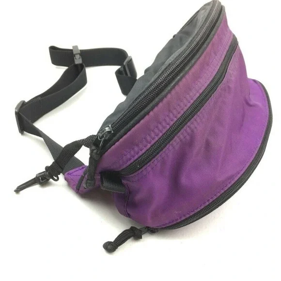 Eddie Bauer Belt Bum Bag Fanny Pack Purple Vintage - Picture 4 of 8